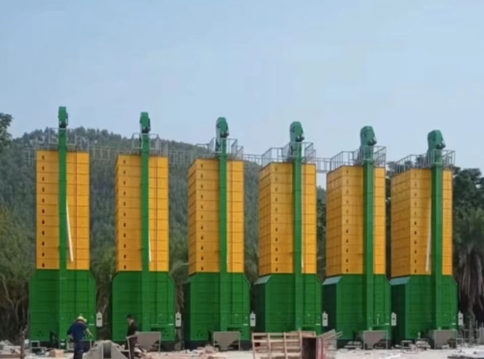 대용량 옥수수 및 소아 콩 혼합 흐름 건조 기계